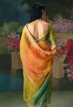 Thumbnail for Monjolika Fashion Fancy Fabric Embroidered Saree in Multicolor - Distacart