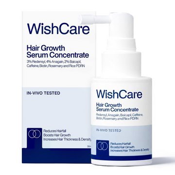 Wishcare Hair Growth Serum Concentrate With 3% Redensyl, 4% Anagain, Rice Water, Biotin - Dista