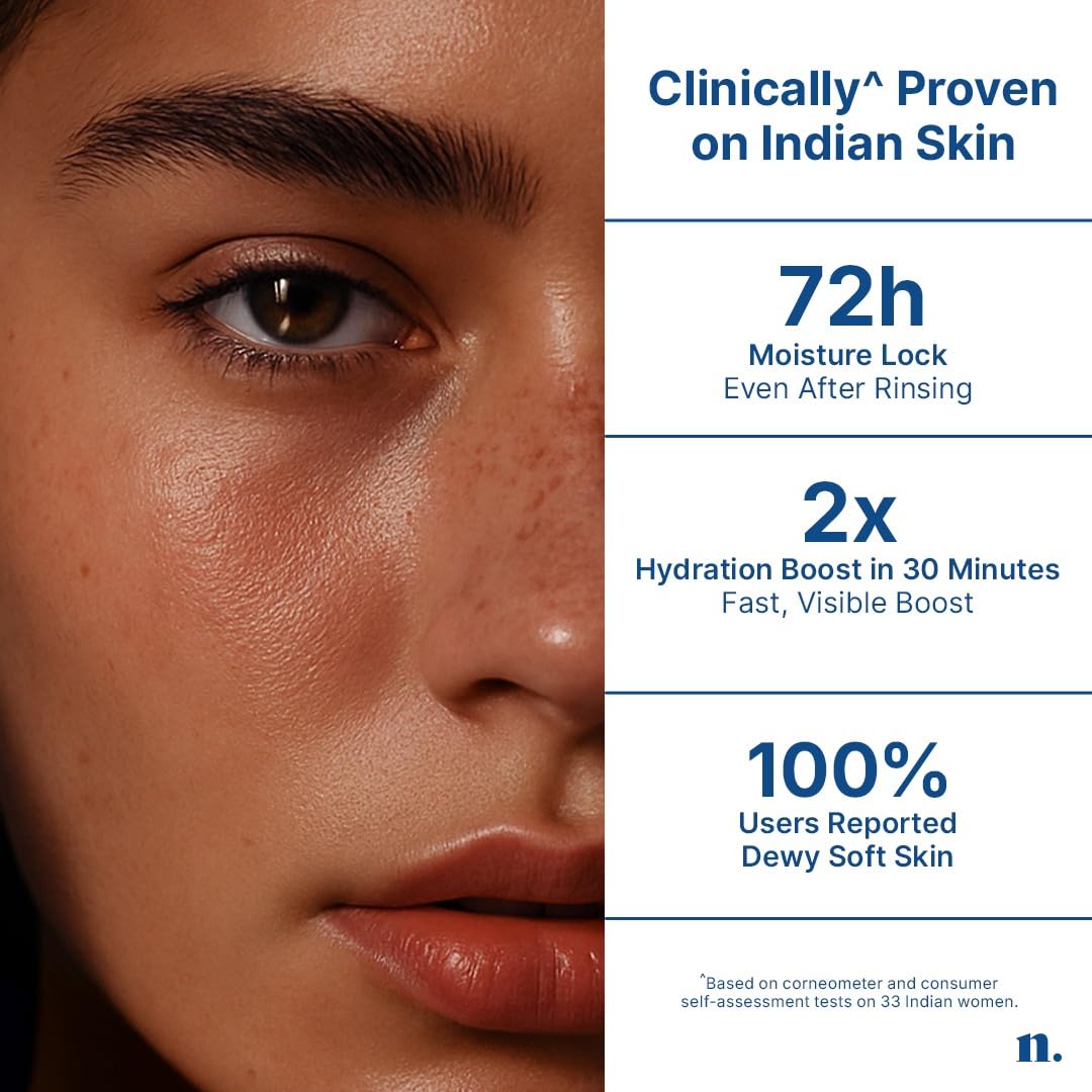 Numour Damn Dewy | Intense Hydration & Barrier Repair Pressed Serum 30g | India's 1st Hydrating Pressed Serum | 11% Hydration Actives | For Dry, Dehydrated, Sensitive & Combination Skin | Men & Women