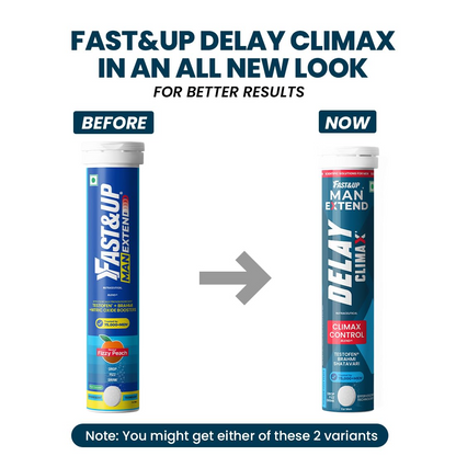 Fast&Up Man Extend Effervescent Tablets - Peach Flavor - Dista