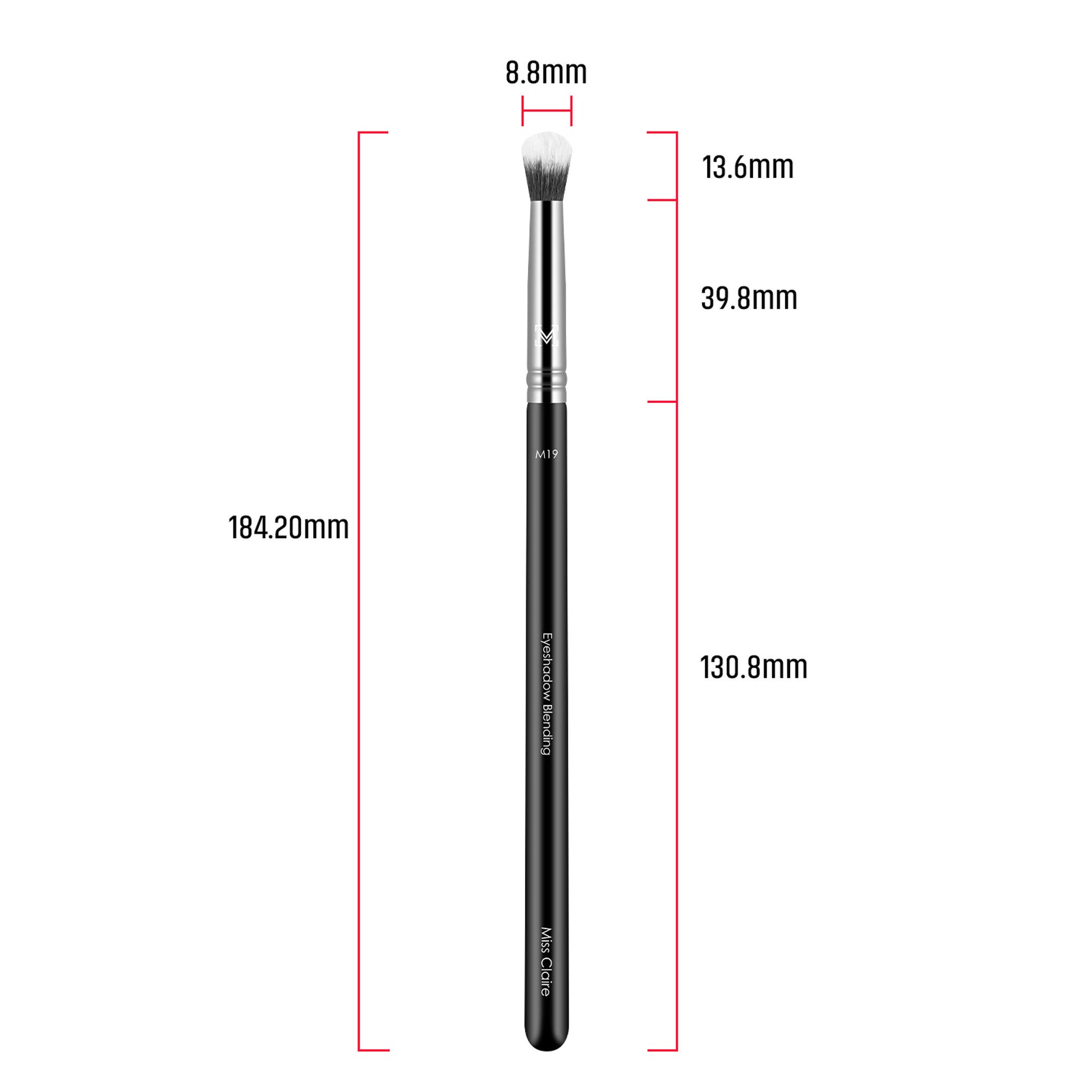 Miss Claire M19 - Eyeshadow Blending Brush - Chrome - Distacart