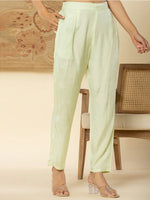 Thumbnail for Yufta Pure Oragnza Kurta Set With Pant And Dupatta
