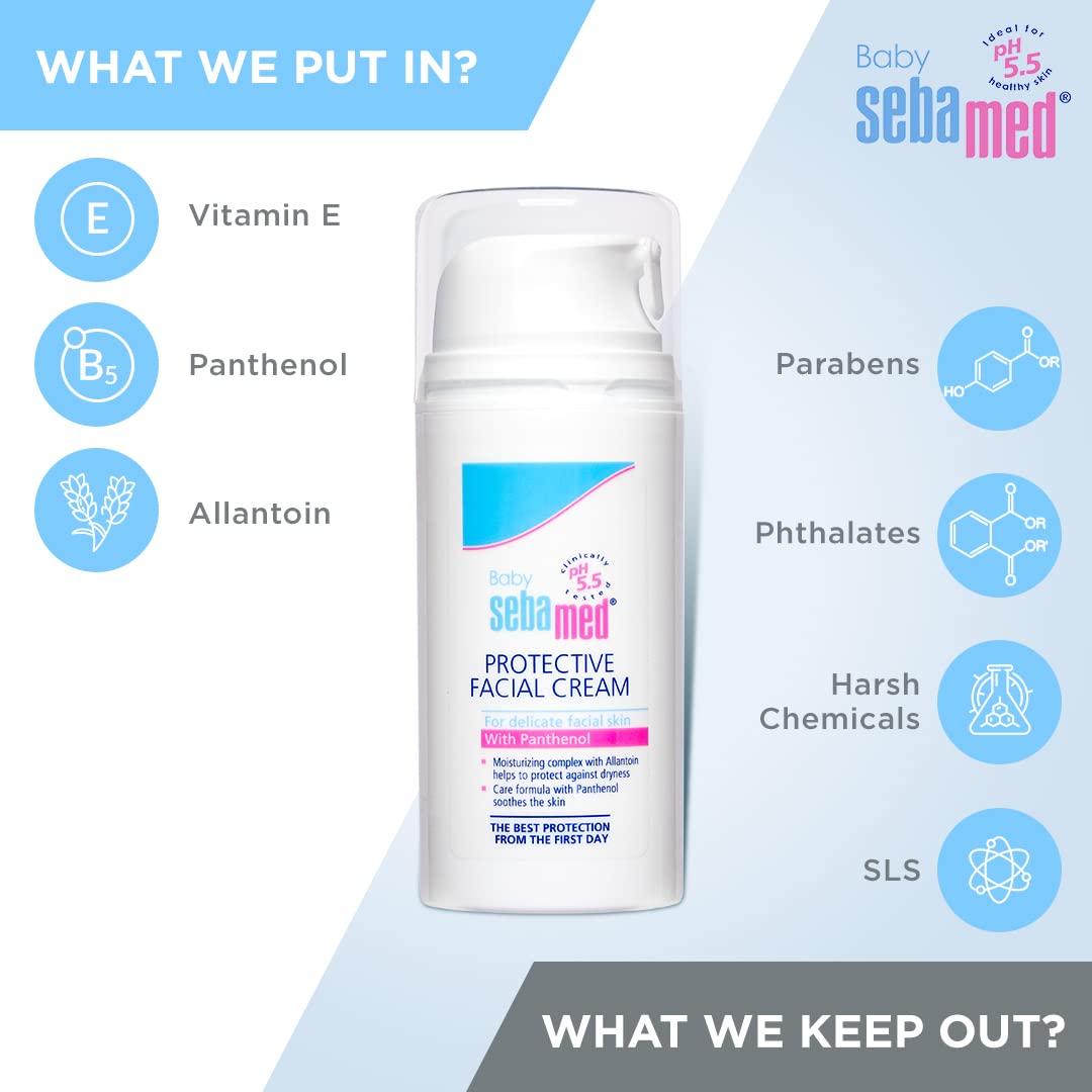 Sebamed Baby Protective Facial Cream With Vitamin E For Soft Skin - Distacart