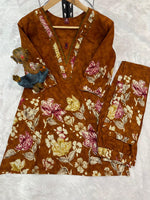 Thumbnail for Pramukh Fab Mustard Color Cotton Co-ord Set - Distacart