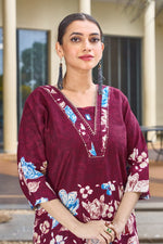 Thumbnail for Pramukh Fab Maroon Color Cotton Co-ord Set - Distacart