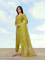 Thumbnail for Monjolika Fashion Pear Simar Kurta Set With Floral Print - Dista