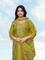 Thumbnail for Monjolika Fashion Pear Simar Kurta Set With Floral Print - Dista