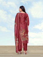 Thumbnail for Monjolika Fashion Maroon Simar Kurta Set With Floral Print - Dista