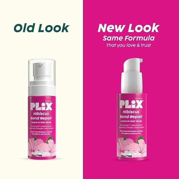 PLIX The Plant Fix Hibiscus Bond Repair Leave In Hair Mask - Distacart