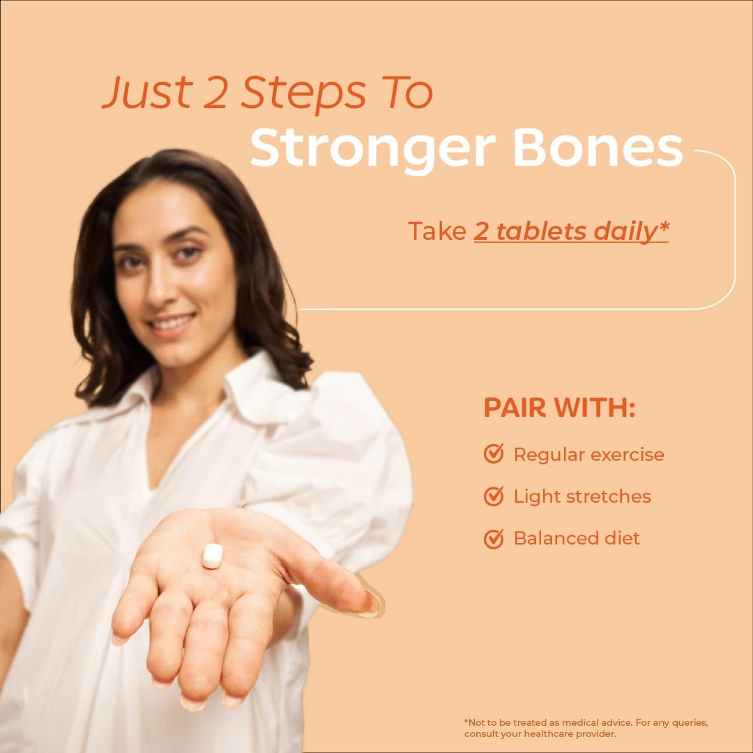 Arth Bone Health Supplement With Coral Calcium (1000 Mg) & Vitamin D3 Tablets (600 Iu)