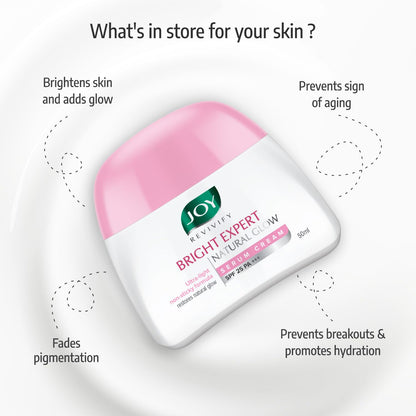 Joy Revivify Bright Expert Natural Glow Serum Cream SPF 25 A+++ - Distacart