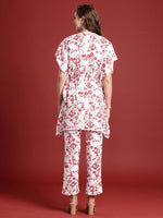 Thumbnail for Anouk Women Floral Printed Kaftan Kurta with Trousers