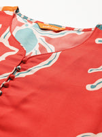 Thumbnail for Indo Era Floral Printed Regular Pure Cotton Kurta with Trousers