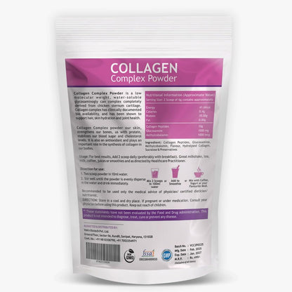 Vokin Biotech Collagen Powder Supplement with Peptides Hair, Nails, Joints and Bones (200 g)
