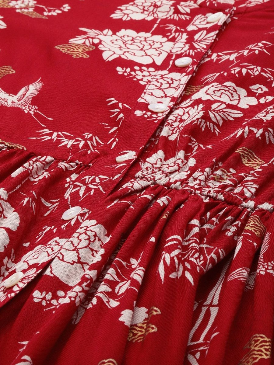 Anouk Ethnic Motifs Printed Regular Kurta with Palazzos - Distacart