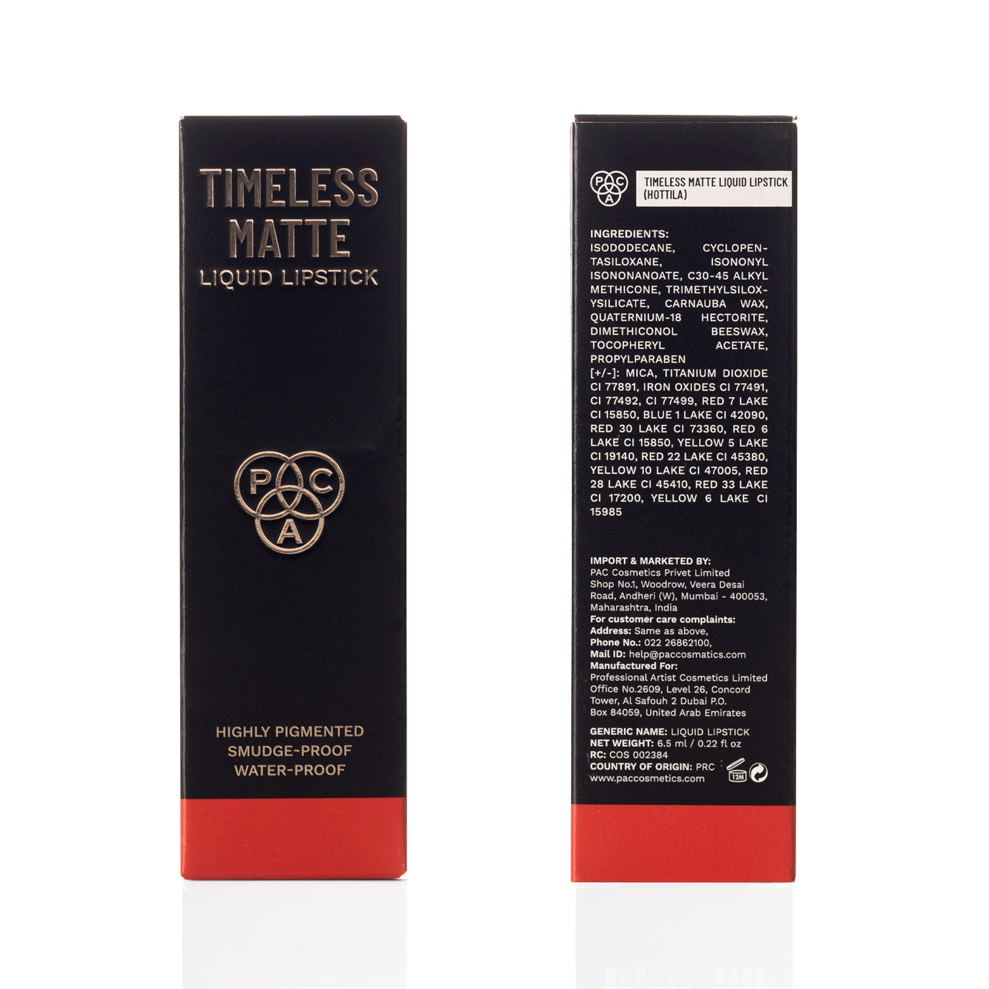PAC Studio Timeless Matte Liquid Lipstick - Hottila - Distacart