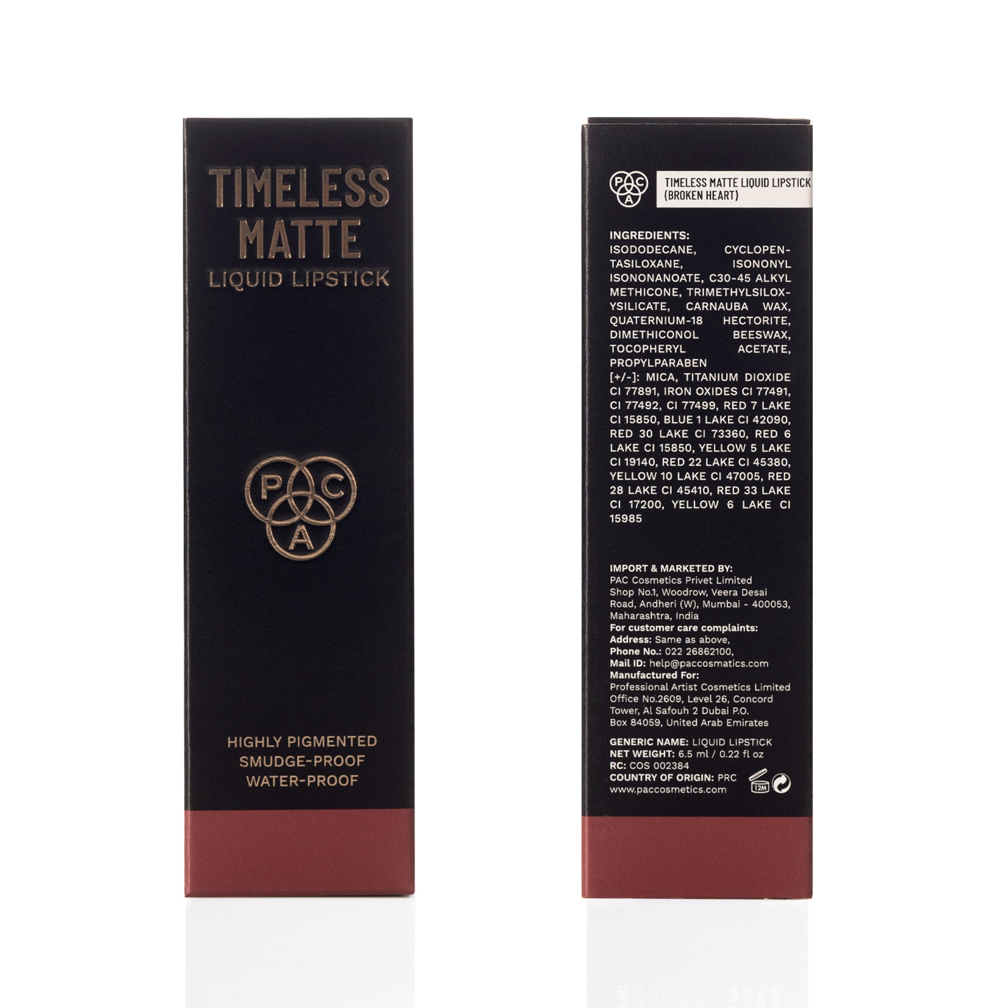 PAC Studio Timeless Matte Liquid Lipstick - Broken Heart - Distacart