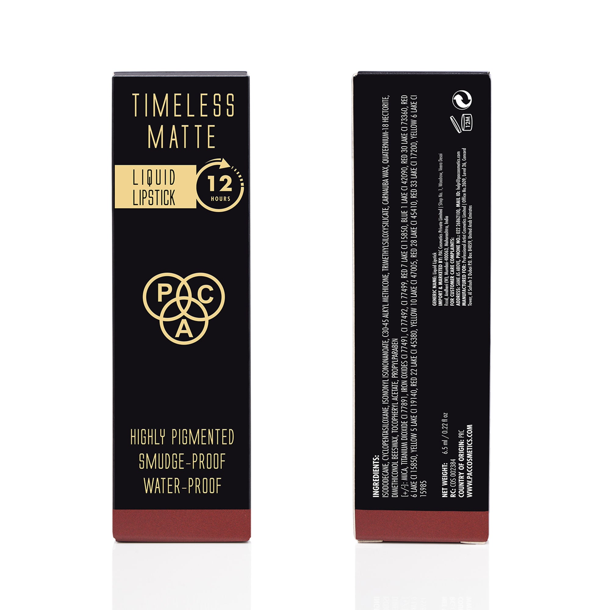 PAC Studio Timeless Matte Liquid Lipstick - Classic Red - Distacart