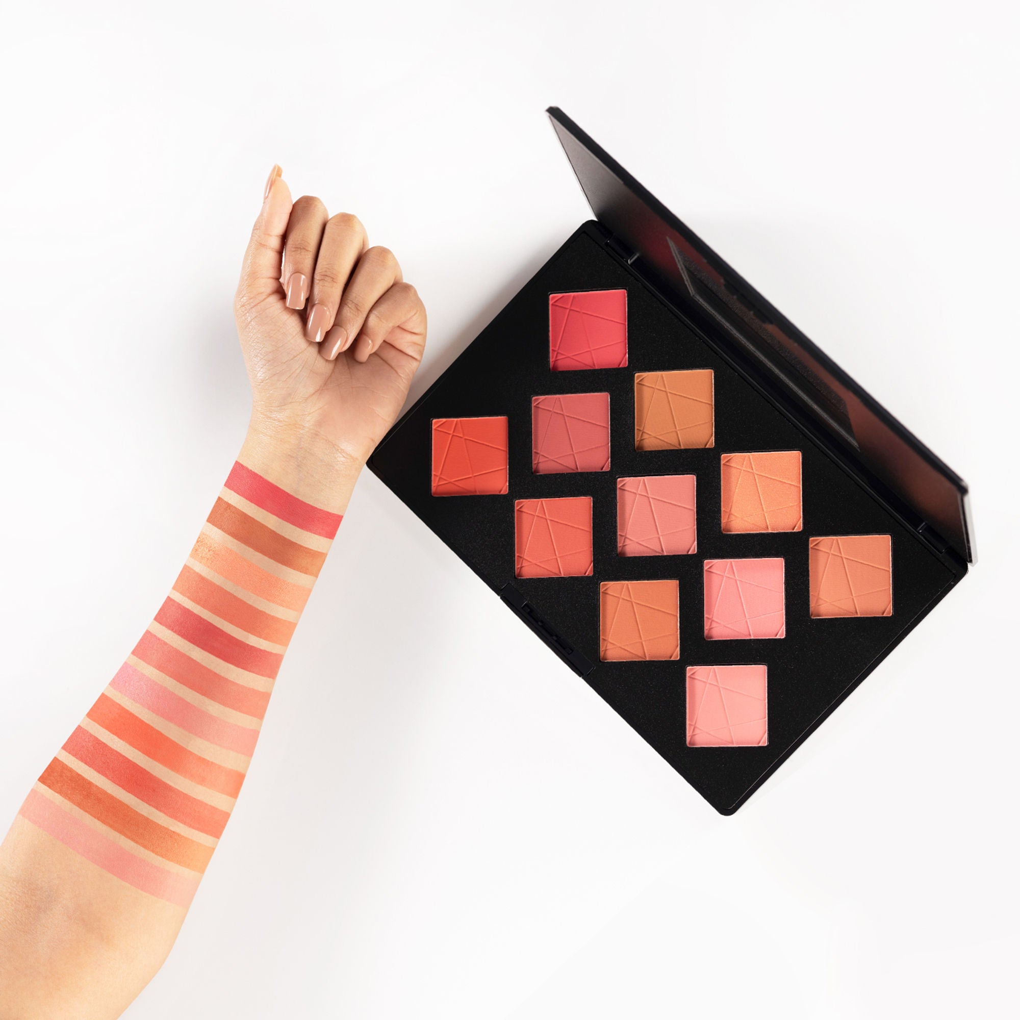 PAC Studio Take Cover Blusher X11 - Micro Fine Pigments, Blends Effortlessly, 8 Matte & 3 Shimmer Shades - Distacart