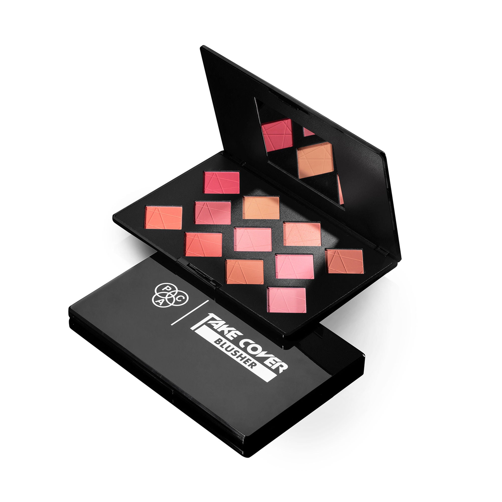 PAC Studio Take Cover Blusher X11 - Micro Fine Pigments, Blends Effortlessly, 8 Matte & 3 Shimmer Shades - Distacart