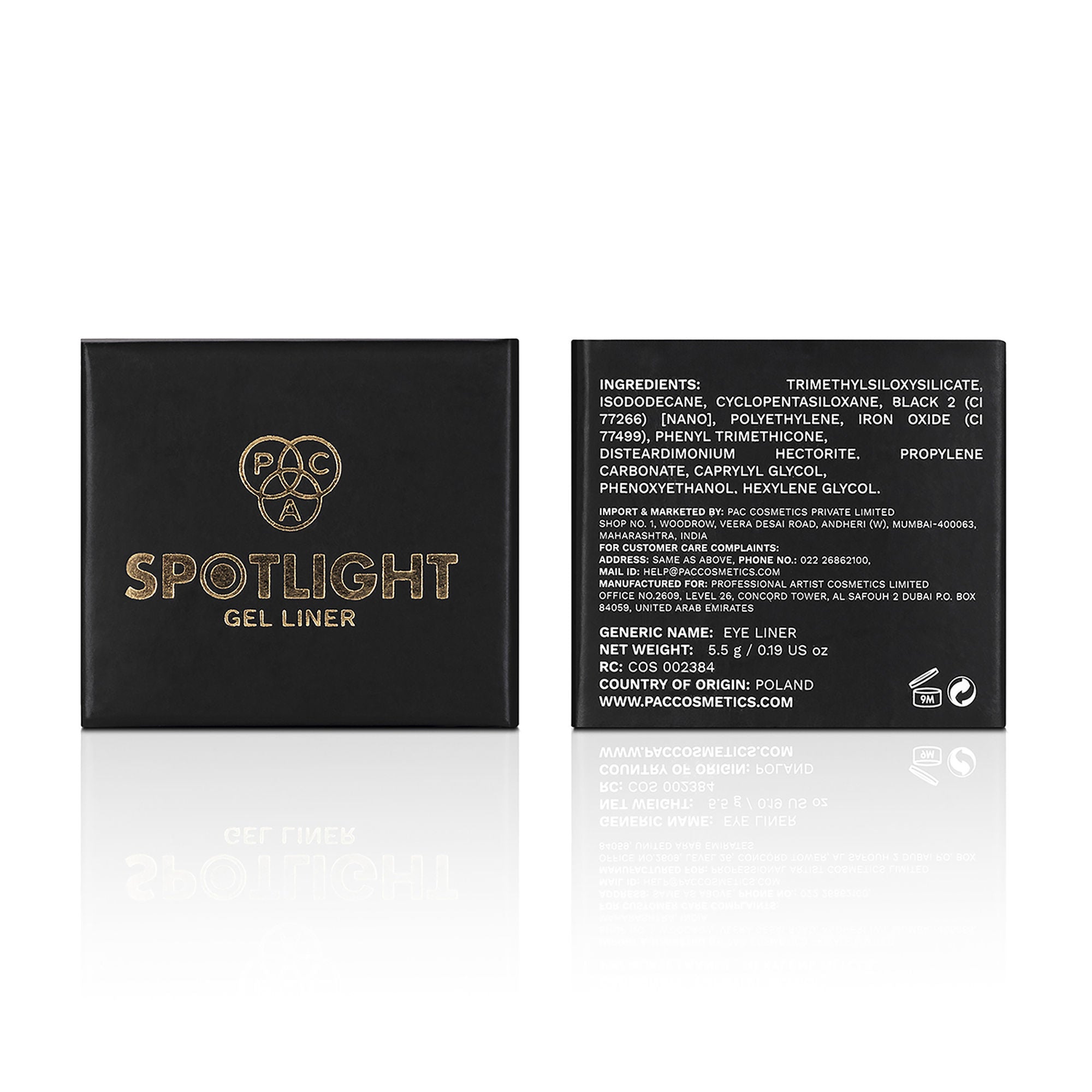 PAC Studio Spotlight Gel Liner - Black