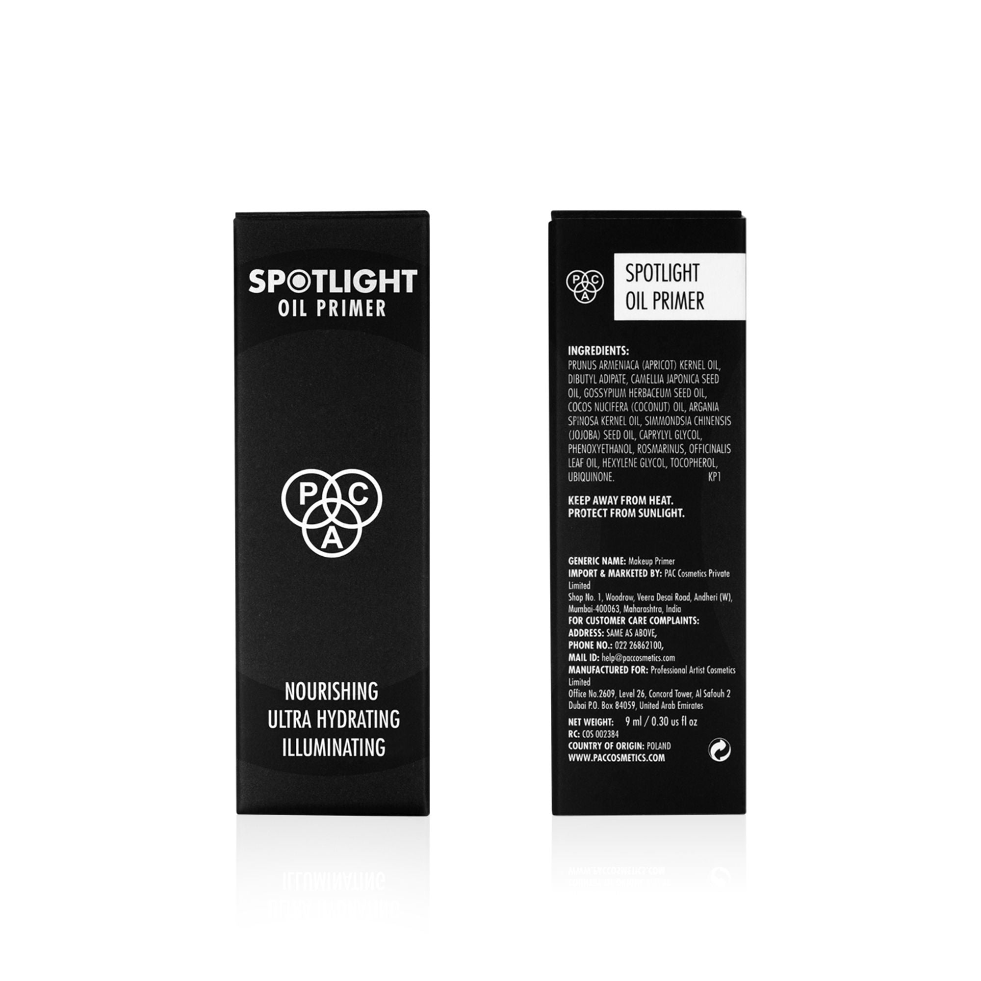 PAC Studio Spotlight Oil Primer - Ultra Lightweight, Hydrates Nourishes & Boosts Radiance Best For Dry Skin - Distacart