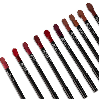 PAC Studio Lip Pencil Vault Set of 10 - Creamy Non Drying, Longwear Intense Pigment, Matte Finish - Distacart