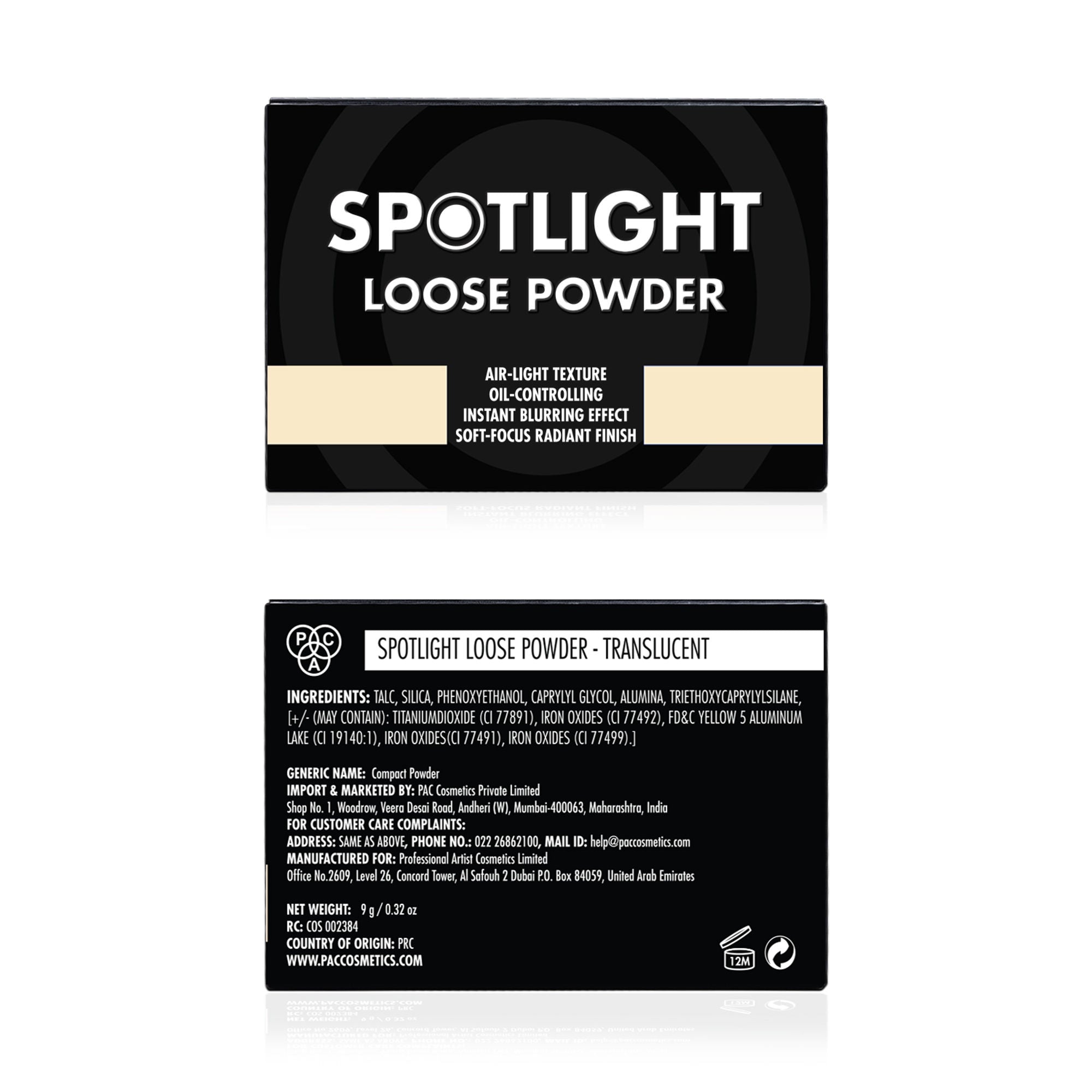 PAC Studio Spotlight Loose Powder - Transculent - Distacart