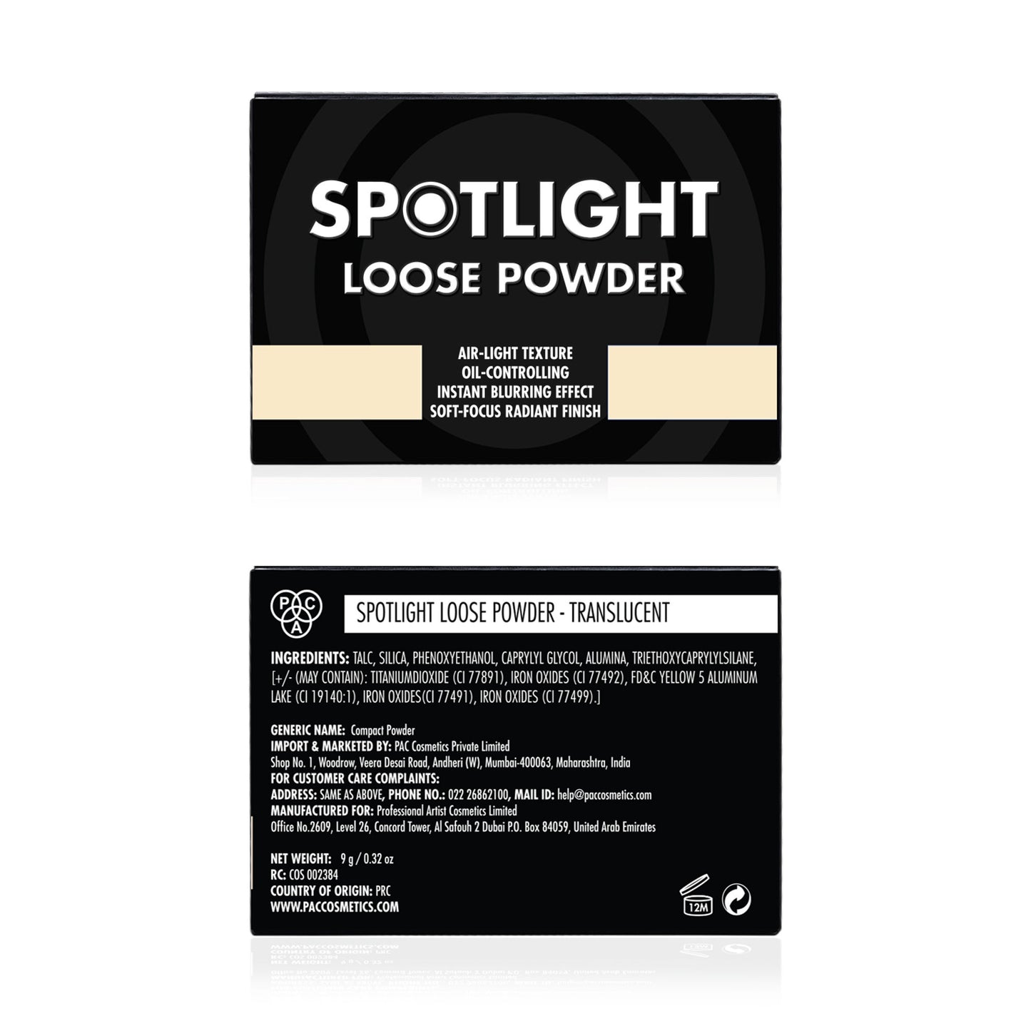 PAC Studio Spotlight Loose Powder - Transculent - Distacart