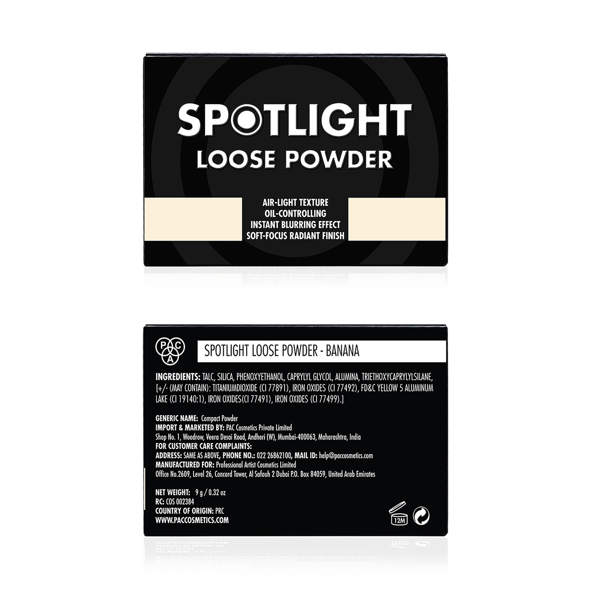 PAC Studio Spotlight Loose Powder - Banana - Distacart