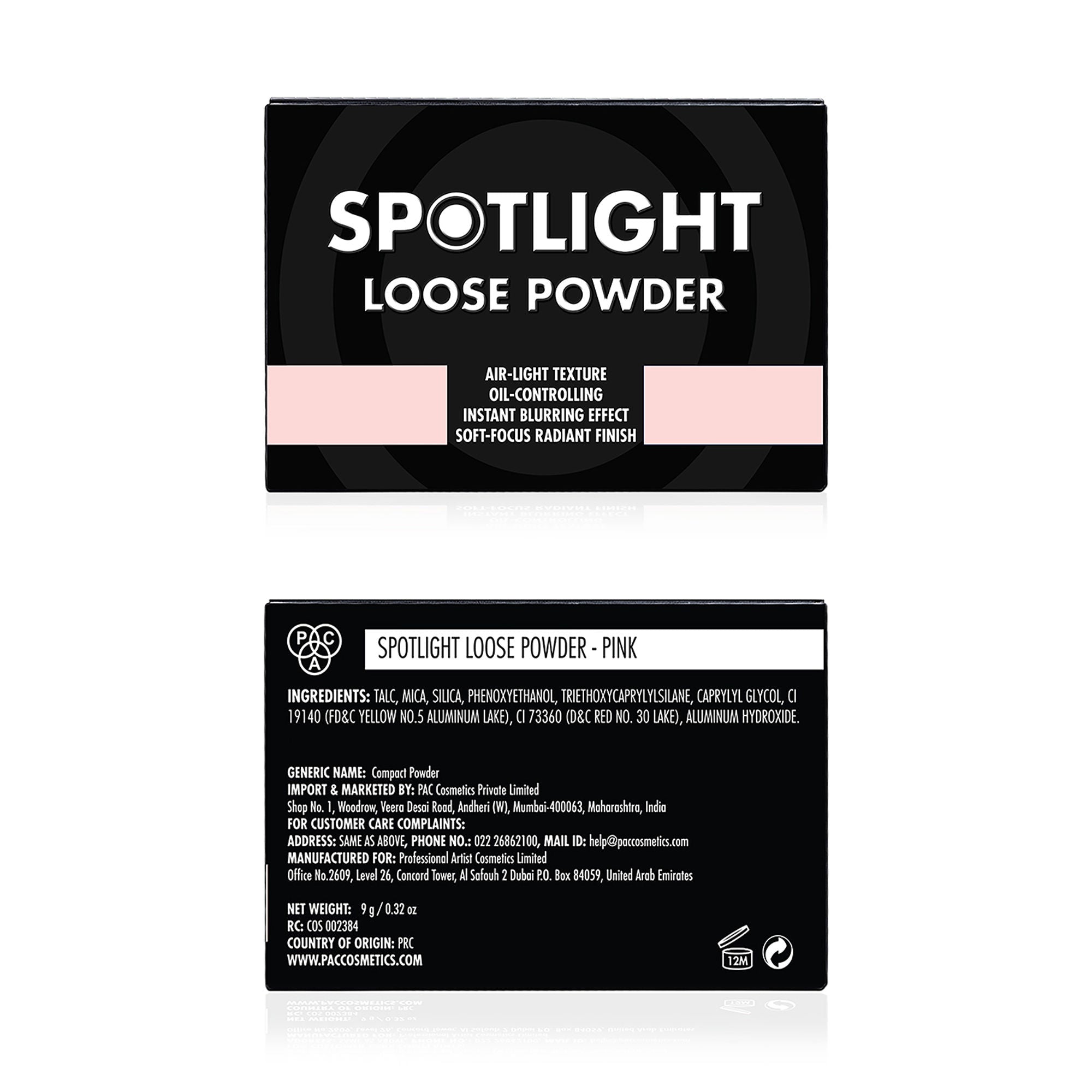 PAC Studio Spotlight Loose Powder - Pink - Distacart