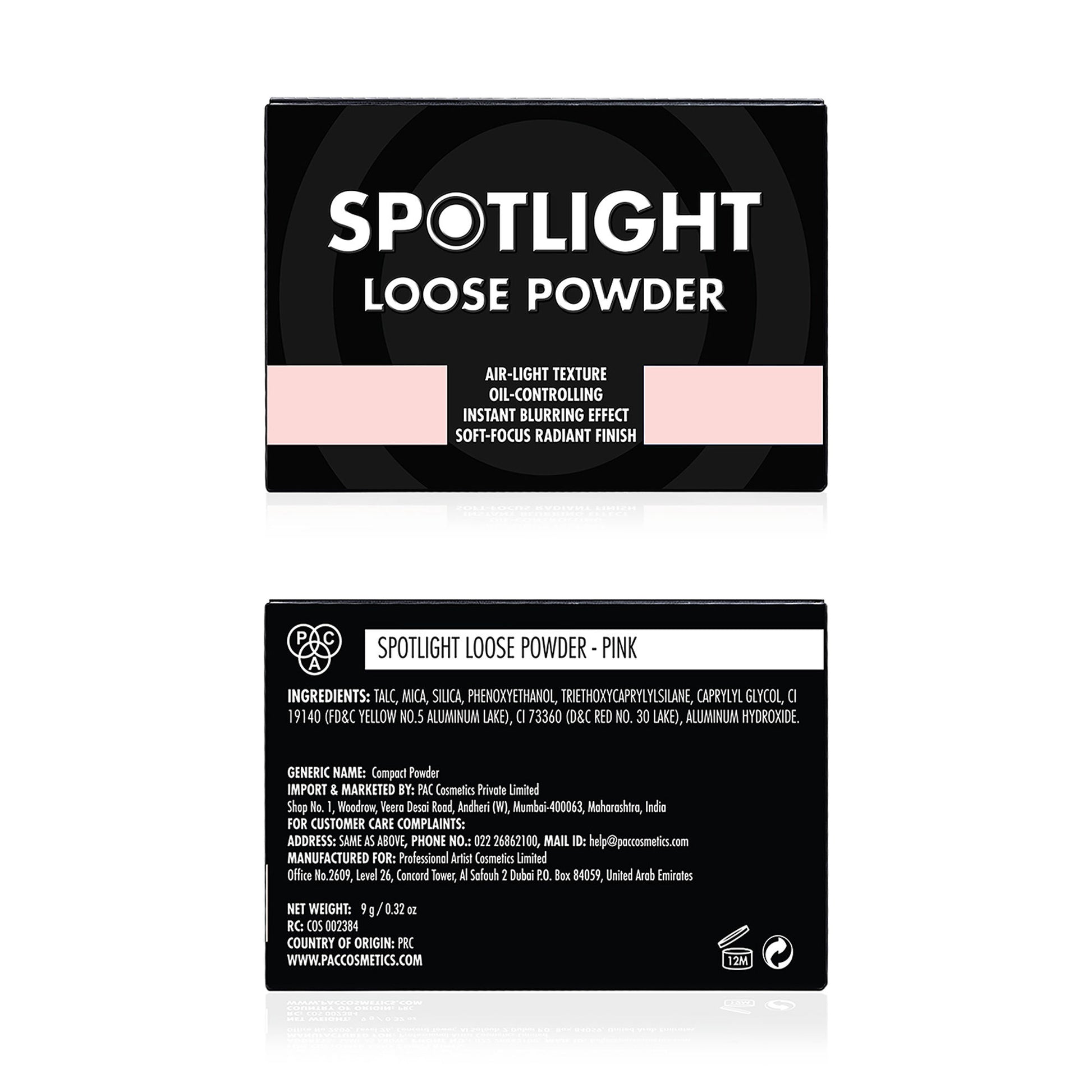 PAC Studio Spotlight Loose Powder - Pink - Distacart