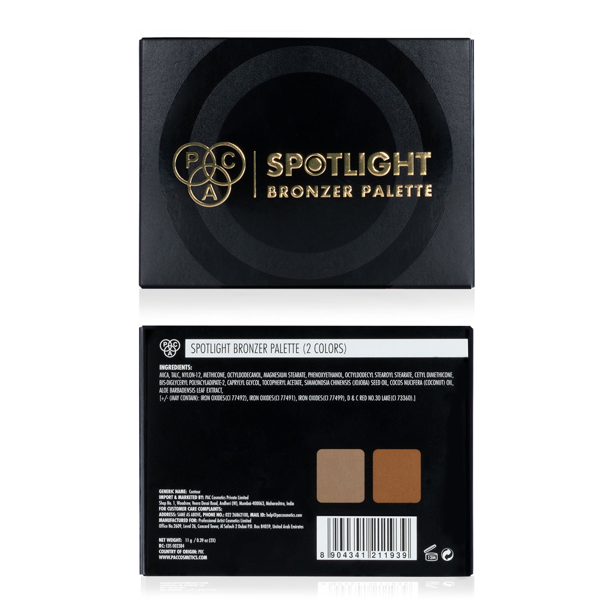 PAC Studio Spotlight Bronzer X2 - Lightweight Matte Powder Bronzer, Long-Lasting Buildable Formula - Distacart