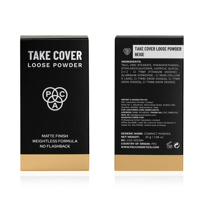 PAC Studio Take Cover Loose Powder - Beige - Distacart