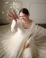 Thumbnail for Yash Enterprise Salwar Soul Women'S White Net With Heavy Embroidery Sequin Salwar Suit