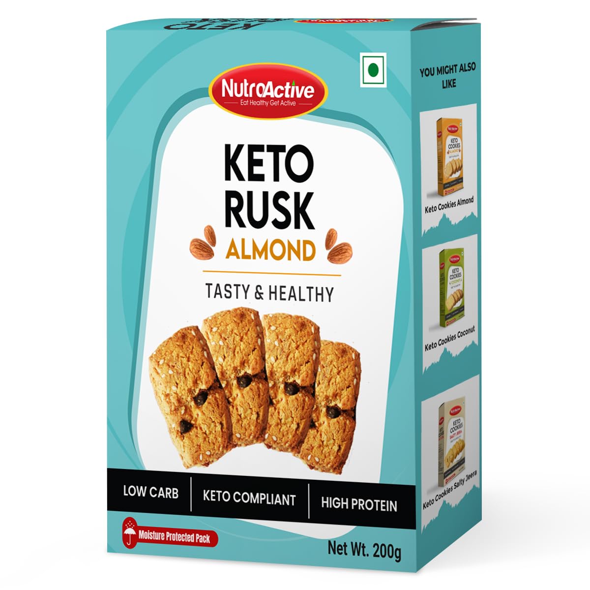 NutroActive Keto Breakfast Mini Bars with Nuts & Seeds - Distacart