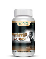 Thumbnail for Vokin Biotech Pure Shilajit/Shilajeet Extract 800mg Capsules for Stamina, Enhanced Performance & Muscle Growth – (90 Caps)