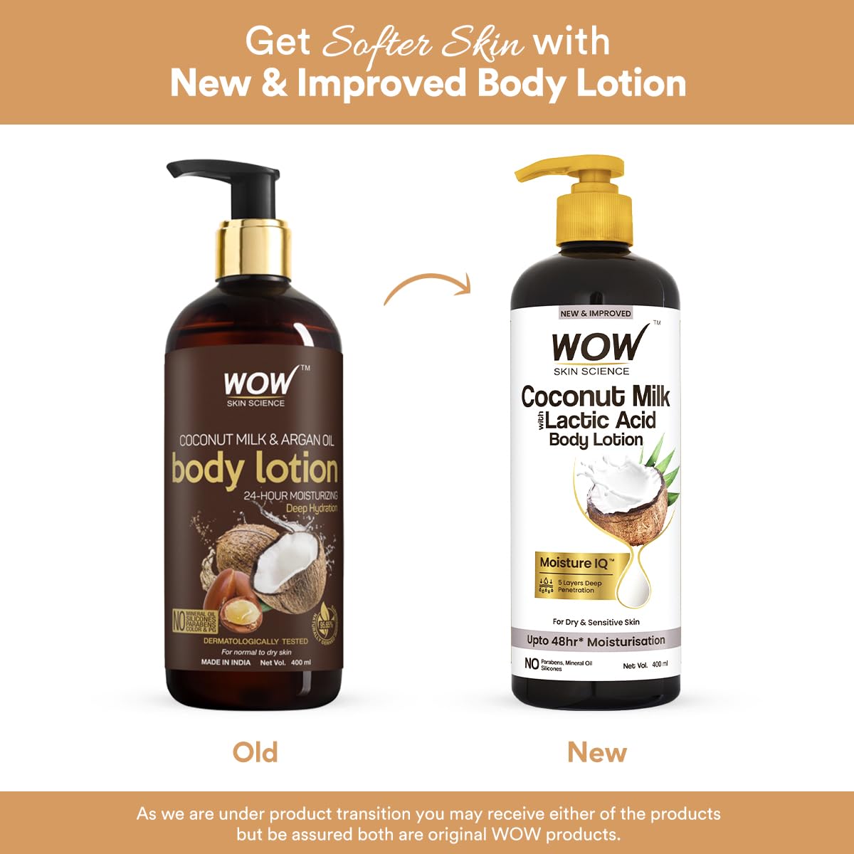 Wow Skin Science Coconut Milk and Argan Oil Body Lotion - Distacart