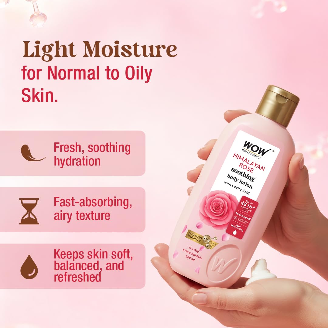 Wow Skin Science Himalayan Rose Body Lotion - Distacart