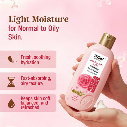Wow Skin Science Himalayan Rose Body Lotion - Distacart