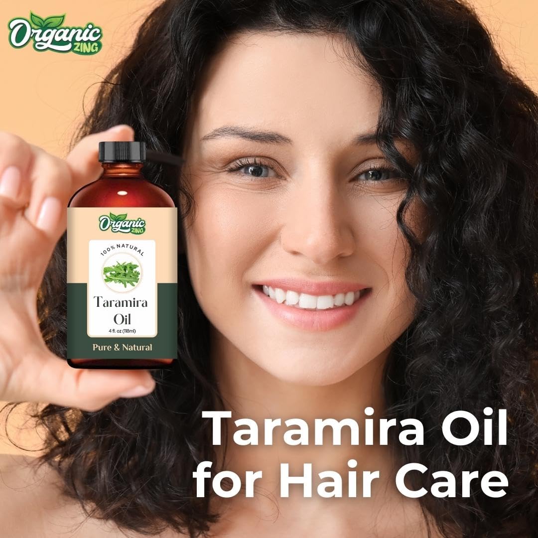 Organic Zing Taramira (Eruca vesicaria SSP. Sativa) Oil |Pure & Natural Steam Distilled Essential Oil Massage, Skincare & Haircare