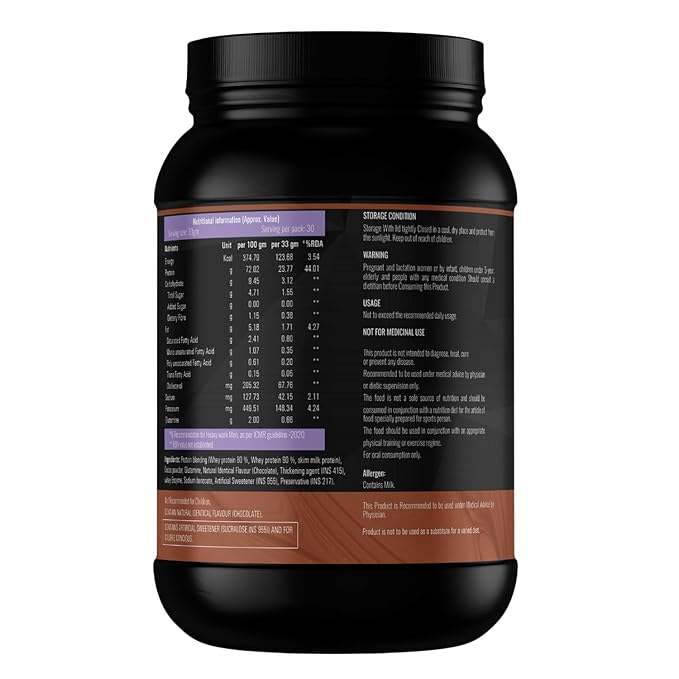 BOOSTIQ Whey Protein Concentrate Powder - Chocolate Flavour - Distacart