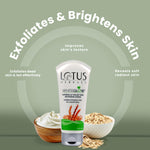 Thumbnail for Lotus Herbals WhiteGlow Skin Brightening Oatmeal & Yogurt Gentle Exfoliator Scrub - Distacart