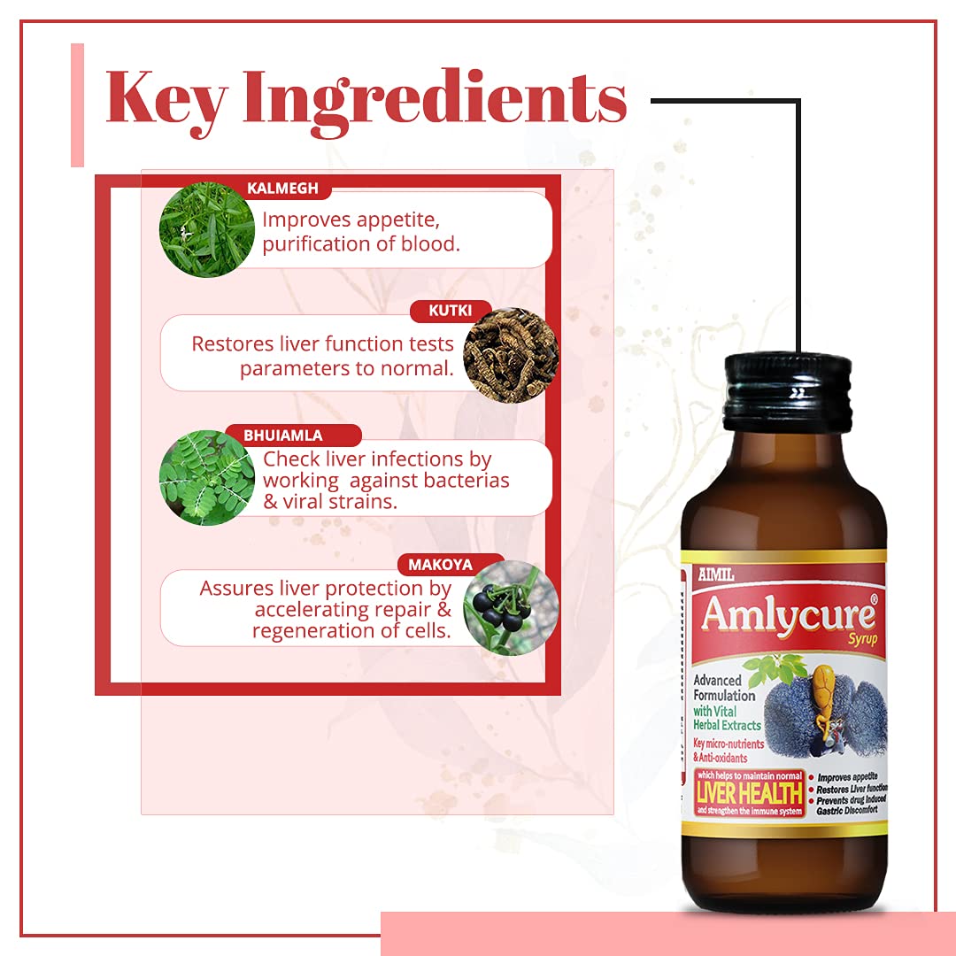 Aimil Ayurvedic Amlycure Liver Health Syrup - Distacart