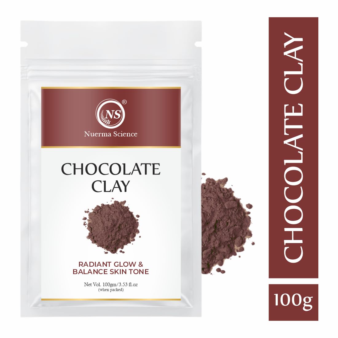 Nuerma Science Chocolate Clay | Radiant Glow & Balance Skin Tone - Distacart