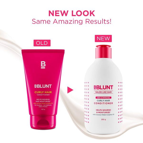 BBlunt Curly Hair Conditioner with Coconut Water & Jojoba Oil - Distacart