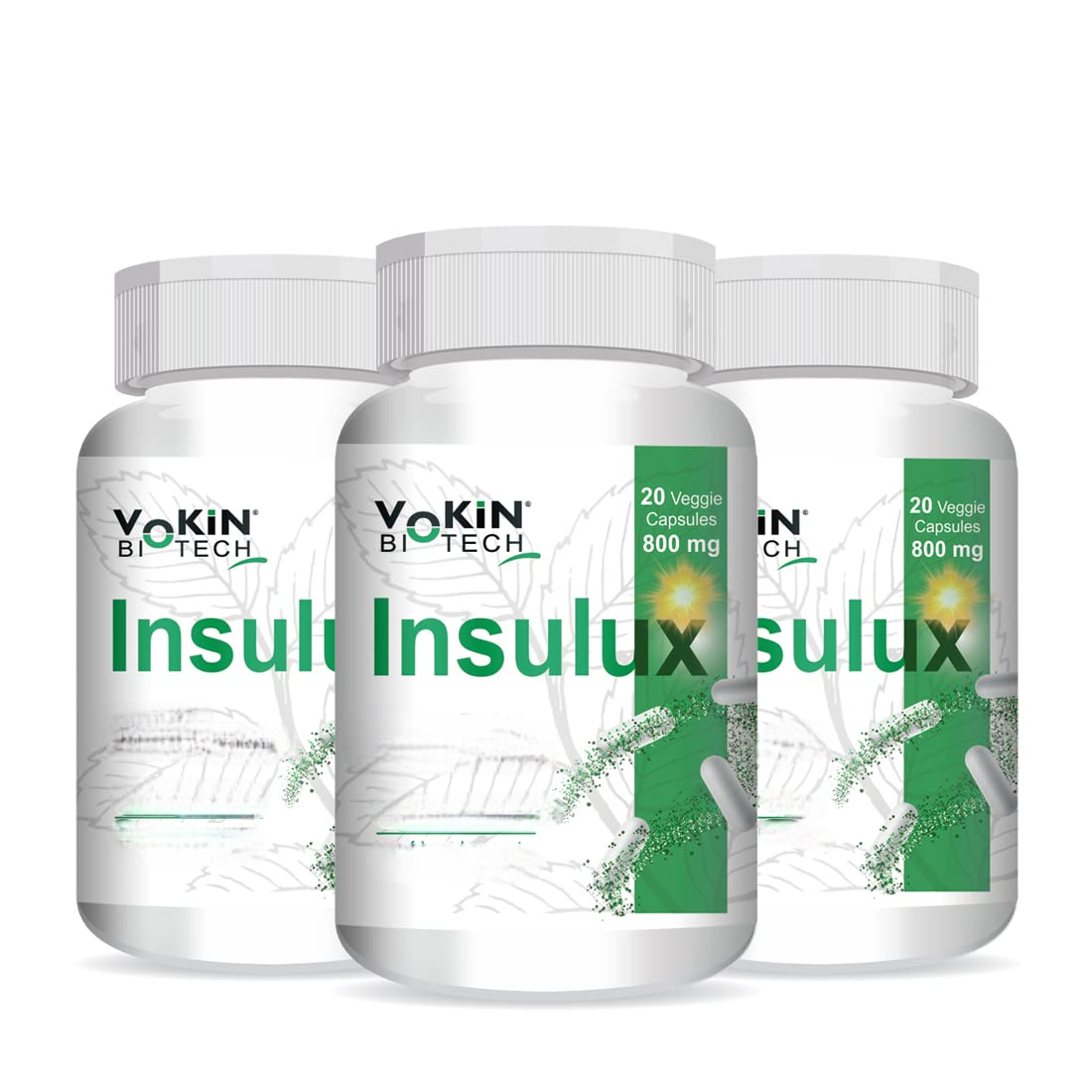 Vokin Biotech Herbal Insulux Capsules - Distacart