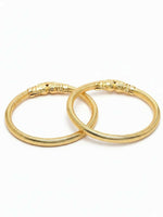 Thumbnail for NVR Women Set of 2 Gold Plated Traditional Kada Bangle - Distacart