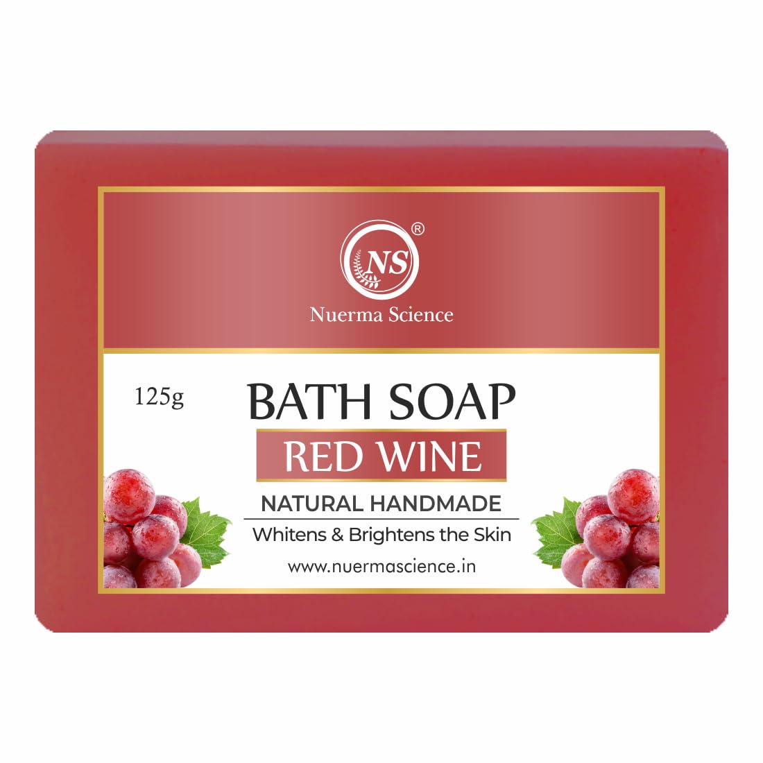 Nuerma Science Red Wine Bath Soap | Whitens & Brightens the Skin - Distacart