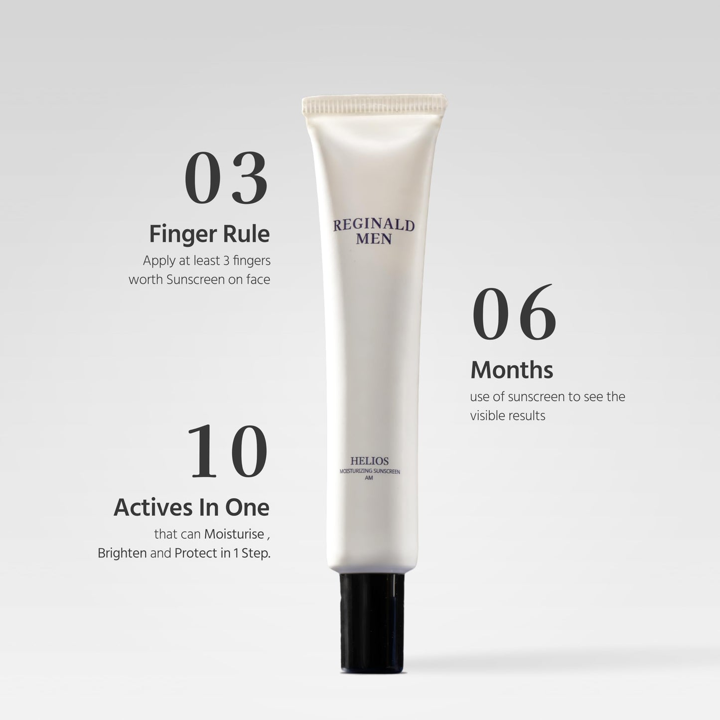Reginald Men Sunscreen SPF 50 PA++++ Brightening & Moisturising - Distacart